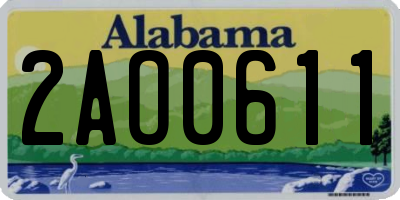 AL license plate 2AO0611
