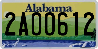 AL license plate 2AO0612