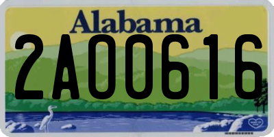 AL license plate 2AO0616