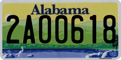 AL license plate 2AO0618