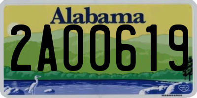 AL license plate 2AO0619
