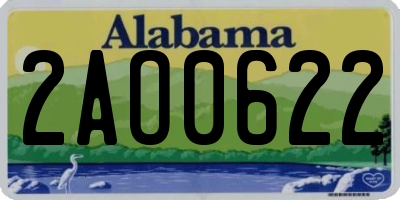 AL license plate 2AO0622