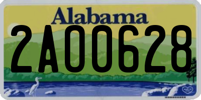 AL license plate 2AO0628