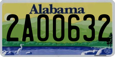 AL license plate 2AO0632