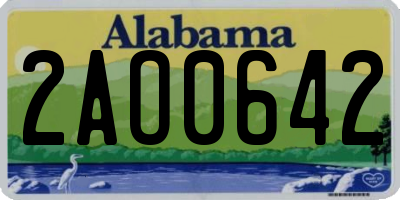 AL license plate 2AO0642