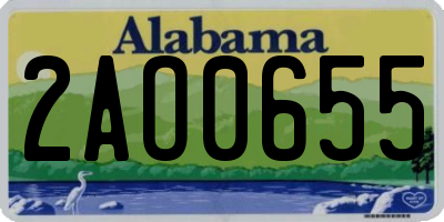 AL license plate 2AO0655