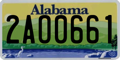 AL license plate 2AO0661
