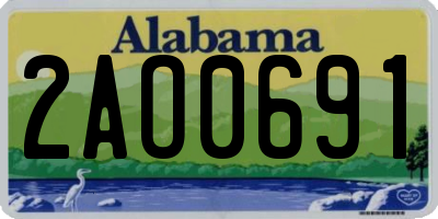 AL license plate 2AO0691