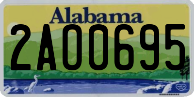 AL license plate 2AO0695