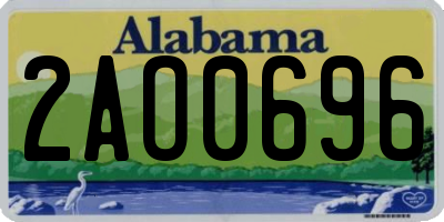 AL license plate 2AO0696