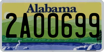 AL license plate 2AO0699