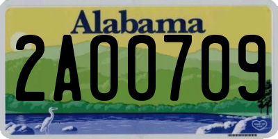 AL license plate 2AO0709
