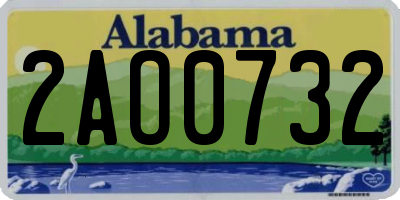 AL license plate 2AO0732