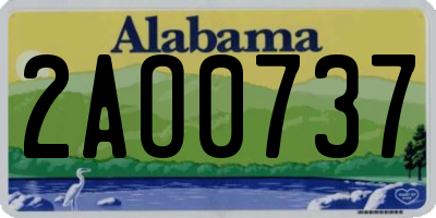 AL license plate 2AO0737