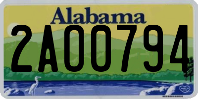 AL license plate 2AO0794