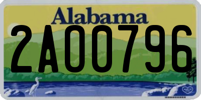 AL license plate 2AO0796