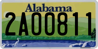 AL license plate 2AO0811