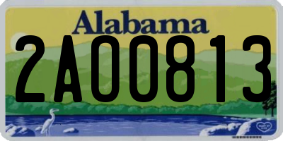 AL license plate 2AO0813
