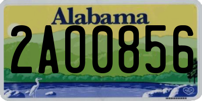 AL license plate 2AO0856