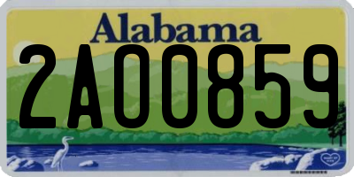 AL license plate 2AO0859