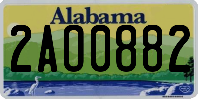 AL license plate 2AO0882