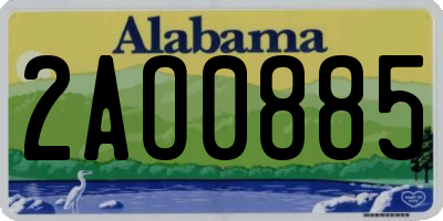 AL license plate 2AO0885