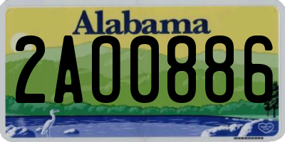 AL license plate 2AO0886