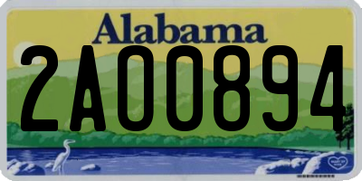 AL license plate 2AO0894
