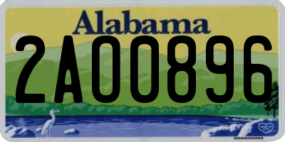 AL license plate 2AO0896