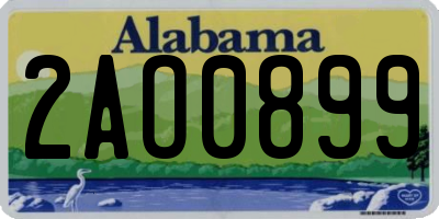 AL license plate 2AO0899