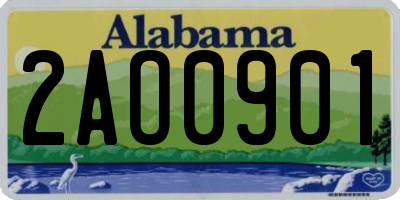 AL license plate 2AO0901