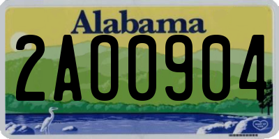 AL license plate 2AO0904