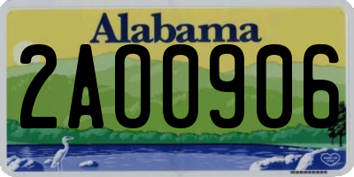 AL license plate 2AO0906