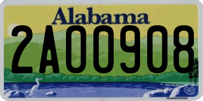 AL license plate 2AO0908