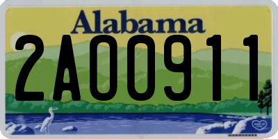 AL license plate 2AO0911