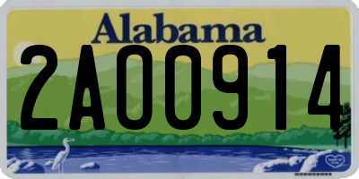 AL license plate 2AO0914