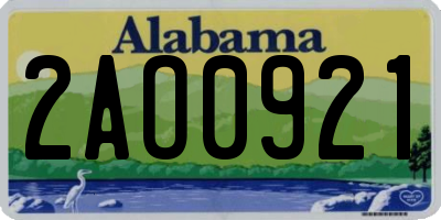 AL license plate 2AO0921