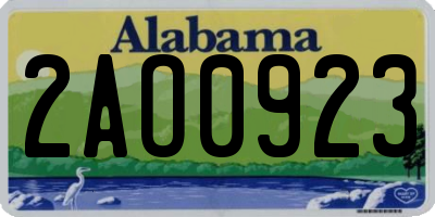 AL license plate 2AO0923