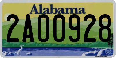 AL license plate 2AO0928