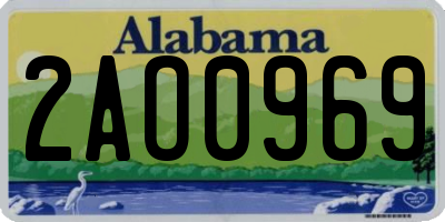 AL license plate 2AO0969