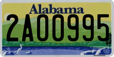 AL license plate 2AO0995