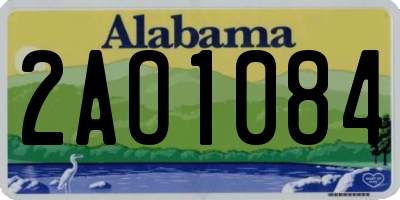 AL license plate 2AO1084