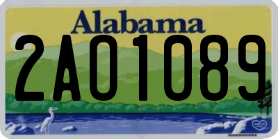 AL license plate 2AO1089