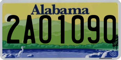 AL license plate 2AO1090