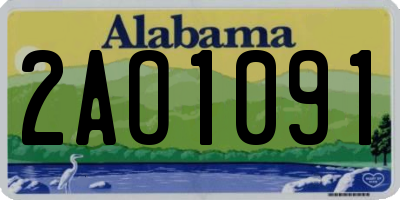 AL license plate 2AO1091
