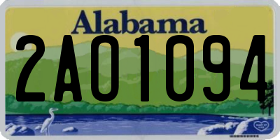 AL license plate 2AO1094