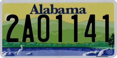AL license plate 2AO1141