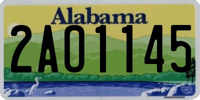 AL license plate 2AO1145