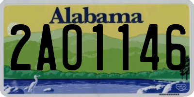 AL license plate 2AO1146