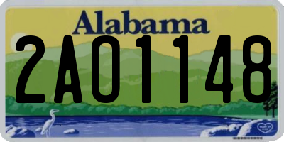 AL license plate 2AO1148